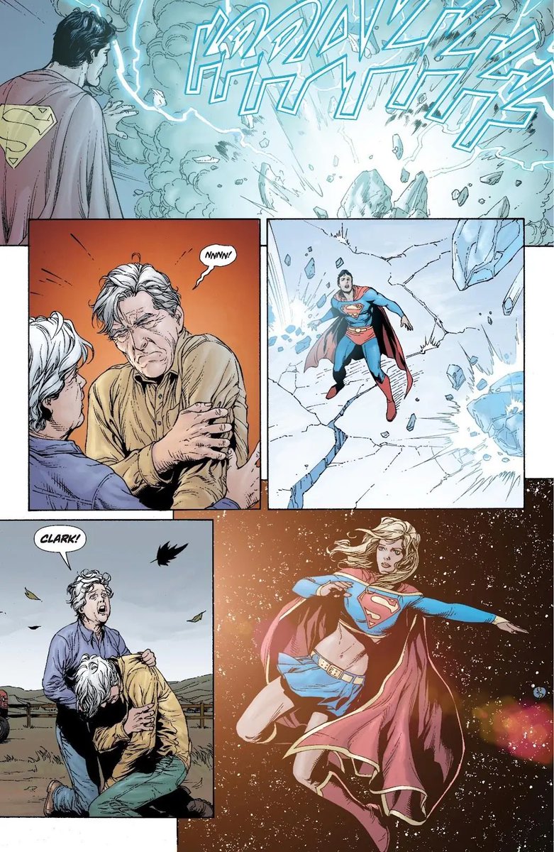 BigBro06696271's tweet photo. You’ve been a great Pa, but it’s time to give the DCU its saddest scene of all time by suffering a heart attack &amp; dying while Kal &amp; Brainiac’s battle concludes
#ManofTomorrow https://t.co/vZ3NyfDt7F