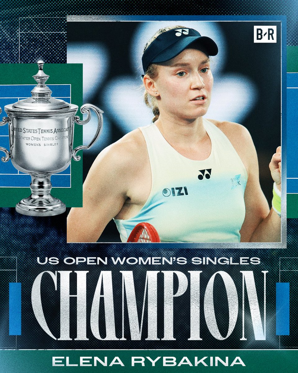 BleacherReport's tweet photo. ELENA RYBAKINA WINS HER FIRST-EVER US OPEN TITLE 🏆🔥

Secures her third major title of her career 👏 https://t.co/SsbrxyLHxt