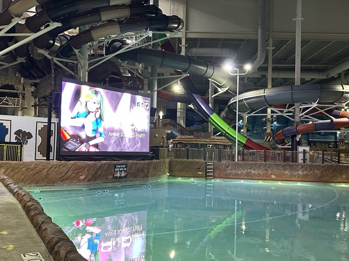 anisongparty's tweet photo. We're spinning at Collosal con east's Night swim Rave in the Waves again tonight! Come on by to hear some Shounen Beats and other Anisong!

We'll also be streaming this tonight too
https://t.co/x403pk4QKv https://t.co/LGdPW4SJ6J