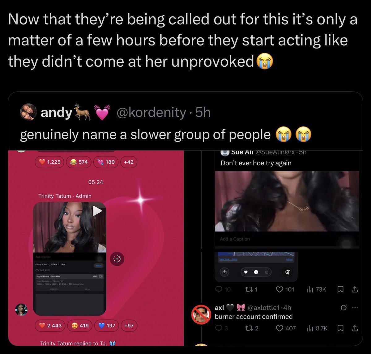 PinksEYEa's tweet photo. @bl00dlinexx @sootriniii @danielesibiza like clockwork https://t.co/4XQKsH1kBX
