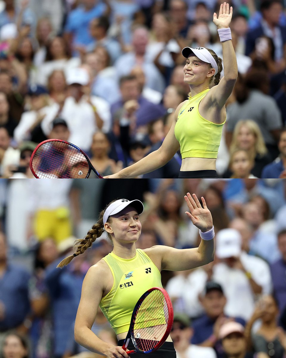 TennisChannel's tweet photo. A celebration that's worth a thousand words 🫶 

#USOpen https://t.co/LkkllQZdy6