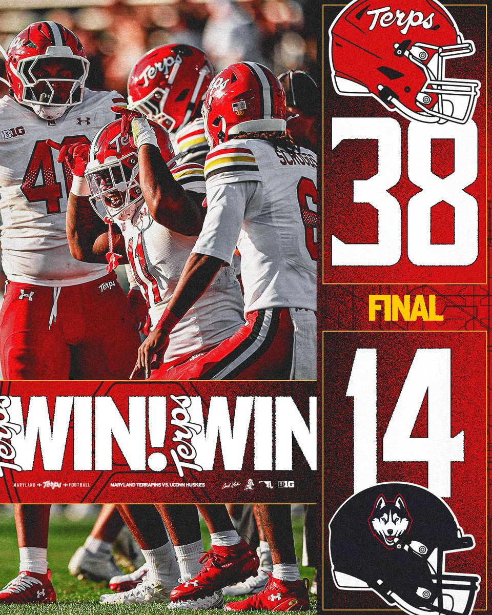 TerpsFootball's tweet photo. Road dub! 🐢

📰 https://t.co/zm0YYJrAzA https://t.co/ehZ7fox85n