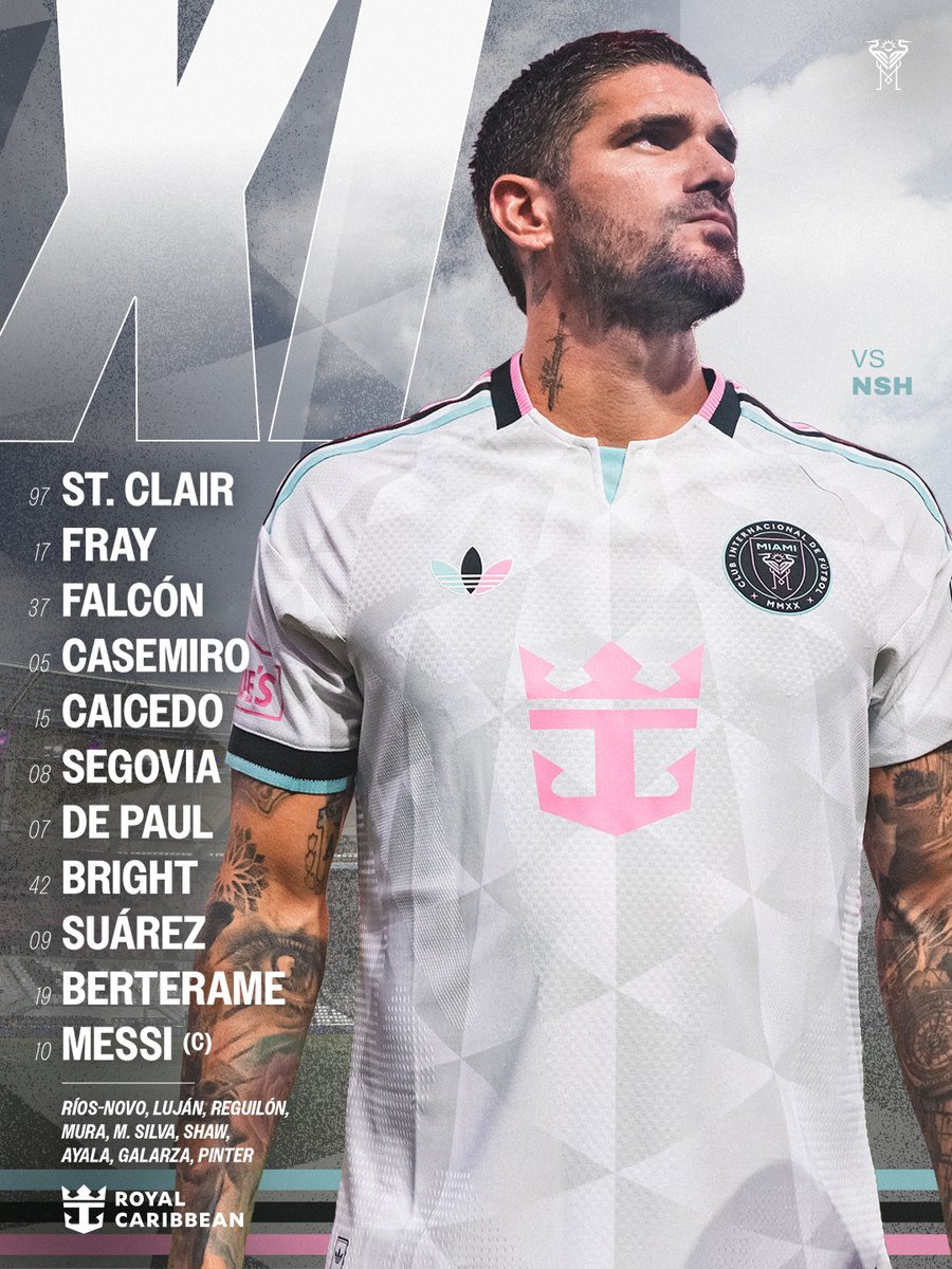 InterMiamiCF's tweet photo. Así salimos esta noche 📋 https://t.co/n2dzGDZc9d