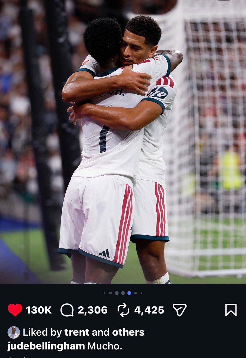 luvbellinghm's tweet photo. jude having 4 vinijude photos in a row with the caption spelling out “te quiero mucho vinijr” I LOVE THEM 😭😭😭 https://t.co/HOKlVrrjWc