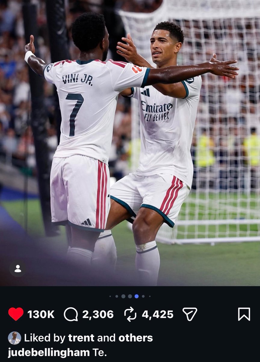luvbellinghm's tweet photo. jude having 4 vinijude photos in a row with the caption spelling out “te quiero mucho vinijr” I LOVE THEM 😭😭😭 https://t.co/HOKlVrrjWc