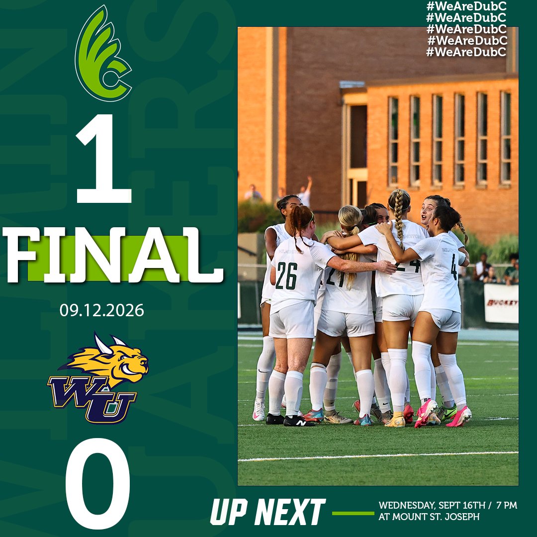 DubCQuakers's tweet photo. ⚽ JAICE AT THE DEATH! ⏰🔥

Jaice Neumaier finds the back of the net in the 89th minute to lift Wilmington Women’s Soccer past Webster and keep the Quakers UNBEATEN at 4-0-1! 🟢⚪

#WeAreDubC https://t.co/g5EQCpeje9
