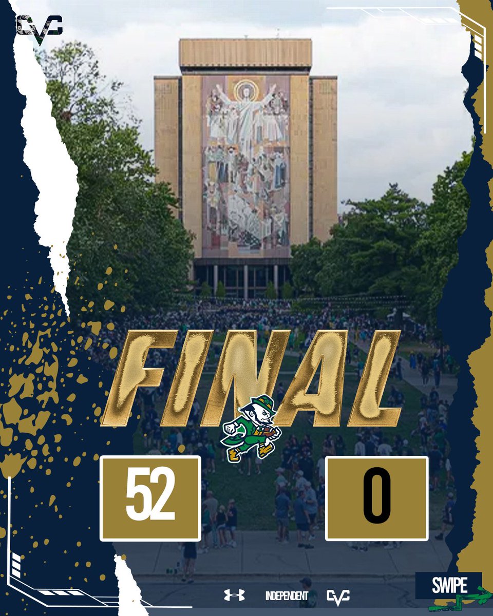 CathVSConf's tweet photo. The last time Notre Dame gave a shutout was 2022.

Against Boston College in the "Snow Game

This was the first second game of the season that Notre Dame won in 3 years ☘️🔔 https://t.co/HR7tNeUpaL