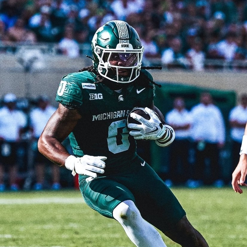 NCAAFNation247's tweet photo. Week 2 Performance

RB Cam Edwards - Michigan State

• 152 Rushing yards 2 TDs
• 7.2 yards per carry 
• 1 rec 5 yards https://t.co/8Tbo6S38nn