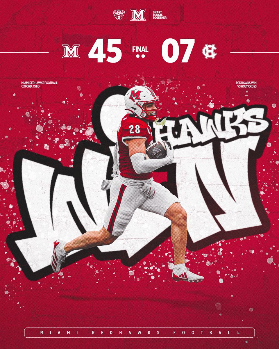 MiamiOHFootball's tweet photo. 𝐂𝐫𝐨𝐬𝐬𝐞𝐝 ‘𝐞𝐦 𝐨𝐟𝐟 𝐭𝐡𝐞 𝐥𝐢𝐬𝐭 ❌

#RiseUpRedHawks |  🎓🏆 https://t.co/NljYLVPBsA