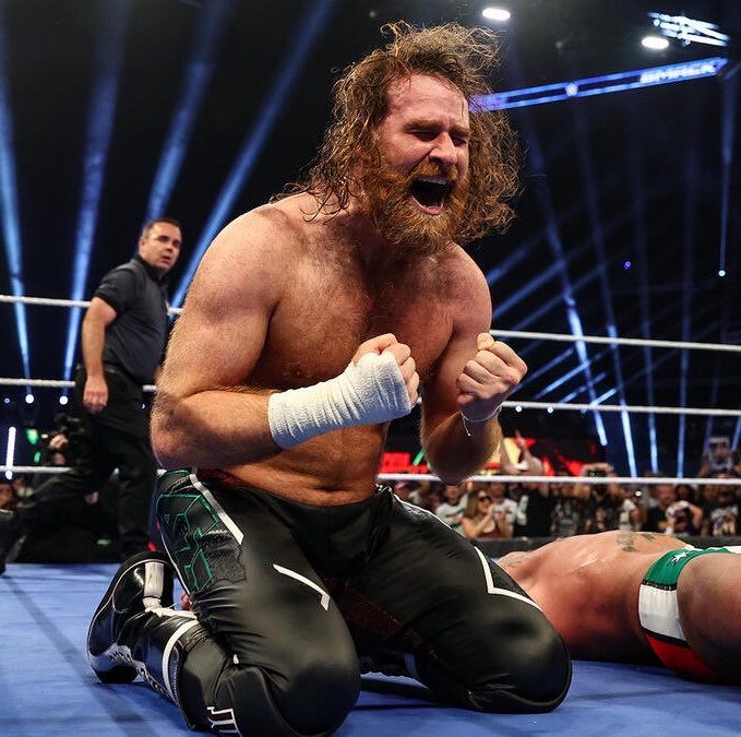 WrestleSeek's tweet photo. WWE Wrestler of the Year so far for me.

Sami Zayn. https://t.co/VceAyUAvOa