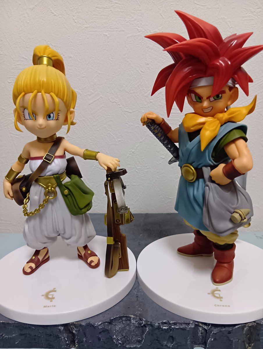 KJ86248185's tweet photo. クロノトリガーのクロノとマールが昨日届いたので開封した！
すばらしい✨️ゲームも久しぶりにやりたい！ https://t.co/fyrnNCBYOc