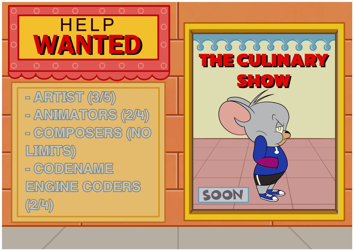 FNFCulinaryShow's tweet photo. 🧨 Hello everyone! 🧨

We are again seeking help to continue making progress in this process.

We can confirm that the mod will be on the "Codename Engine".

We are mainly looking for Artists (Sprites, Backgrounds, Other Art...)

#FNFDsides #dsidesredux #fnfmod

@Funkininterview https://t.co/pbCMxtI1BC