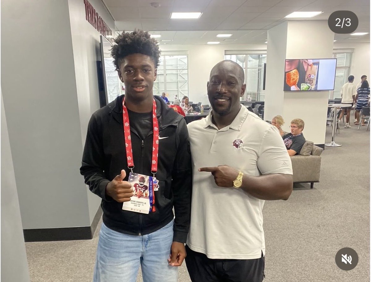 Jermire_Roberts's tweet photo. After a Great Conversation with @CoachIsh_ I am blessed to receive an Offer from @AggieFootball @ColbyWeihausen5 thank you for taking care of the family. @kmangum409 @Coach_JonesJr @jamaalcharles @Roberts_52 https://t.co/dbgpgCgU5Z