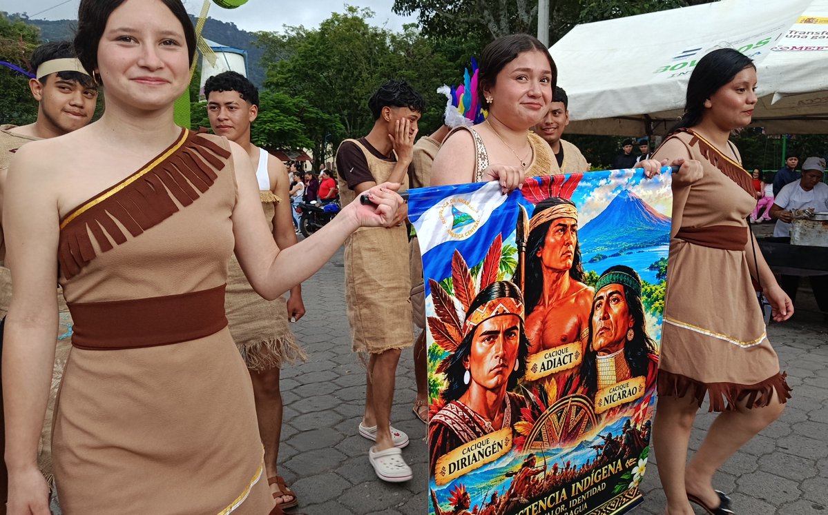 DJinotega's tweet photo. Quinto Desfile Escolar ¡Patria y Libertad, Patria y Dignidad! 🇳🇮💙🤍

En honor a los Indios Flecheros de Matagalpa, símbolo de valentía, identidad y amor a nuestra Patria. 🏹🇳🇮Jinotega 2026 https://t.co/t9BkZBjPAQ
