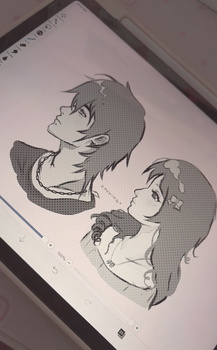 Mezzochu's tweet photo. i love sketching me &amp; my man in my free time 𓏲𑁘 𓏲੭ https://t.co/BzfGhWZCnR