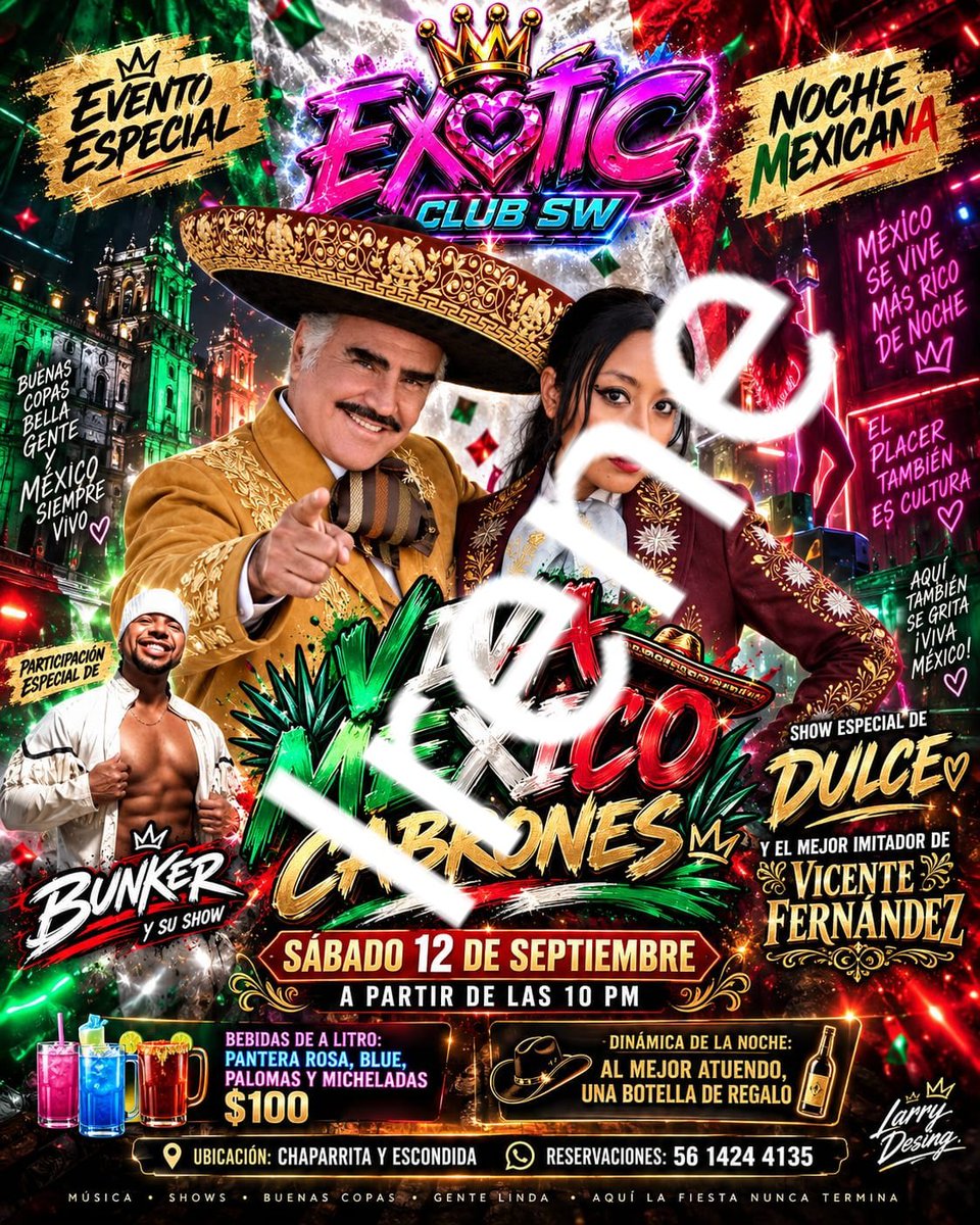 ClubExoticSW's tweet photo. Noche Mexicana en Exotic https://t.co/1BGtF1RFeh