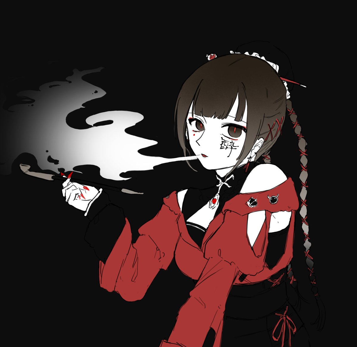 UOU27517522's tweet photo. 🖤❤️🍷
곰방대는 멋대로 추가
예쁘자나
#prsk_FA https://t.co/vlZdEN5V73