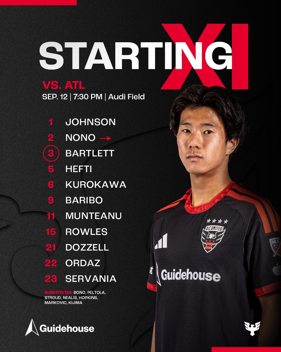 dcunited's tweet photo. Your starters for tonight ! https://t.co/rAZvy13RiU
