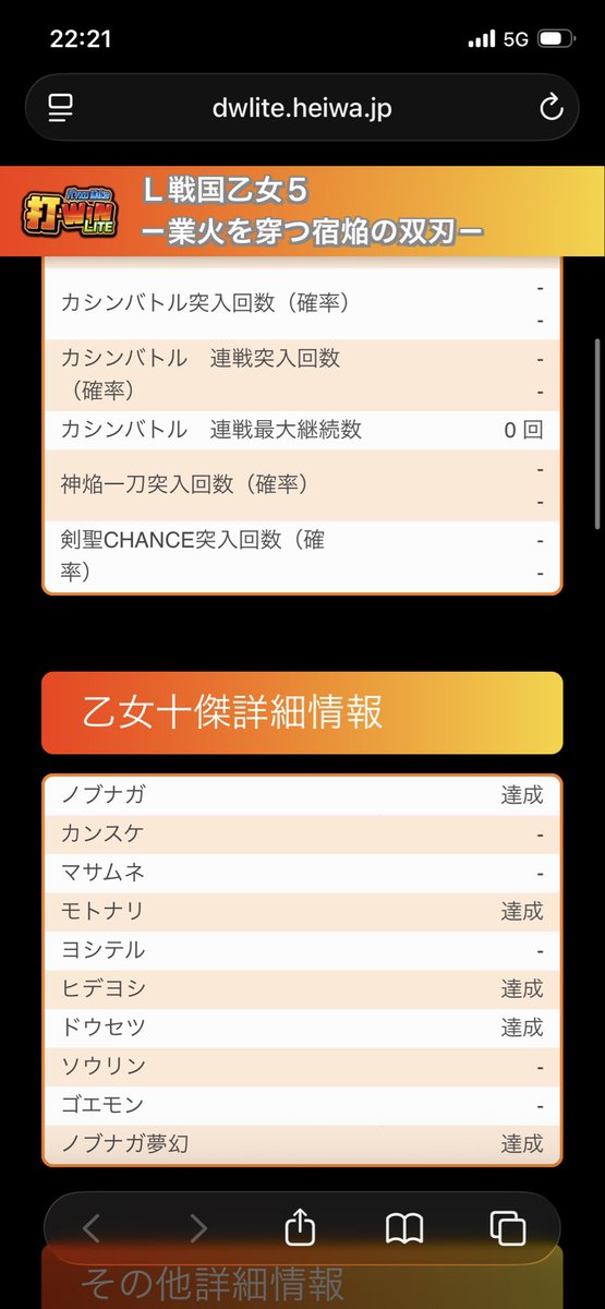 longtachi242's tweet photo. 最後にモードB以上否定して456確
左が6で俺のは4かな
それぐらい本能寺の変の確率が違った

フリーズ2回しててこれです
最後はドウセツの金ストック(6個)と普通のストック(2個)でほんのちょいプラ https://t.co/7rDZf0olLg