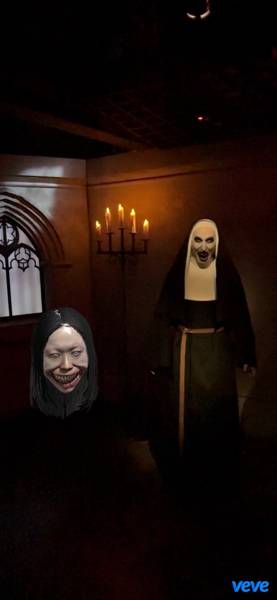 craftypass1's tweet photo. VeVe Digital Collectibles - The Nun at Warner Bros. Icons of Horror! 😈🖤
📍 Madame Tussauds New York
#VeVe #VeVeFam #CollectorsAtHeart💙 #IconsOfHorror #Horror #Halloween https://t.co/SHuoTw8ajn