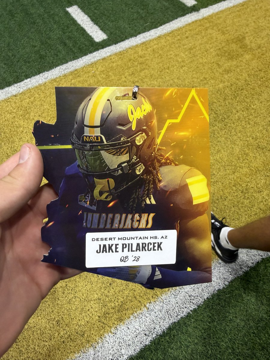 JakePilarcek6's tweet photo. Thank you @NAU_Football for the game day invite! It was amazing and the coaches were great. @Coachbwright4 @coachpjlondon @CoachTankP https://t.co/6QnVRCs0fr