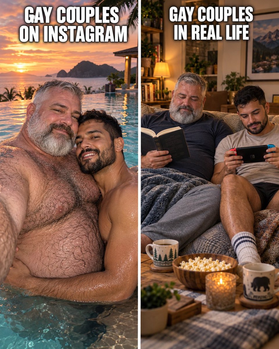 jeffyramalhoM's tweet photo. Real love is doing your own thing while still choosing to be together. 🎮📖🐻❤️
#GayCouple #DaddyBear #BearCommunity #GayBear #CoupleLife https://t.co/ZBbWhCBvDQ