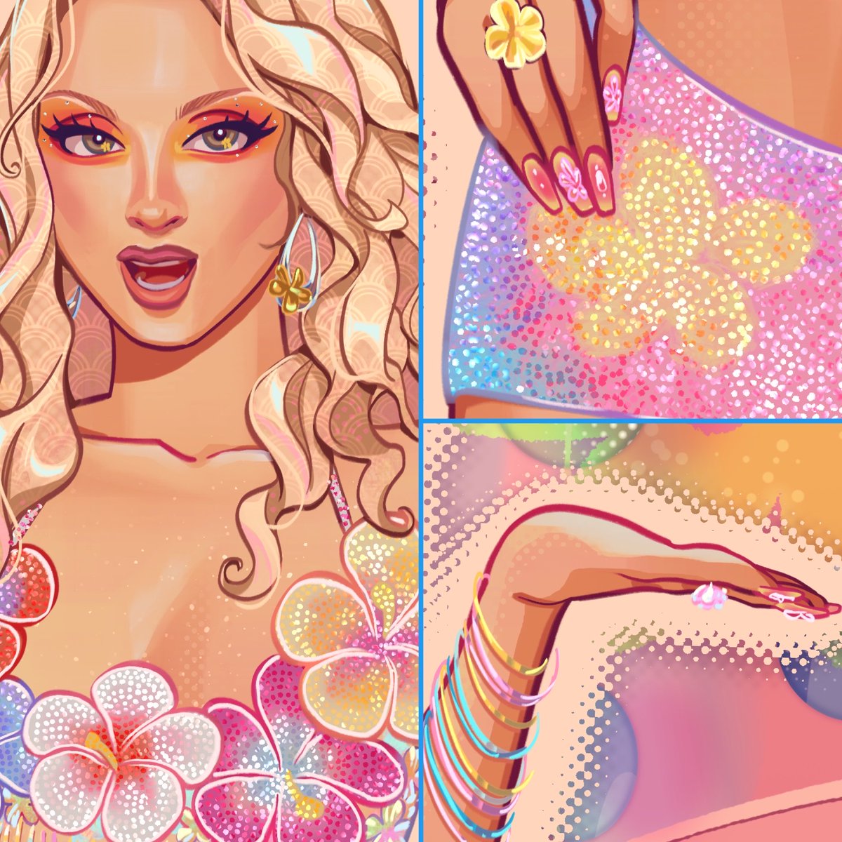 azuratis's tweet photo. Playing with collage function to show off some details for my collab with miel🙂‍↕️

I have a tendency to like including details many care little about 😅 https://t.co/u4xD6m3YNz