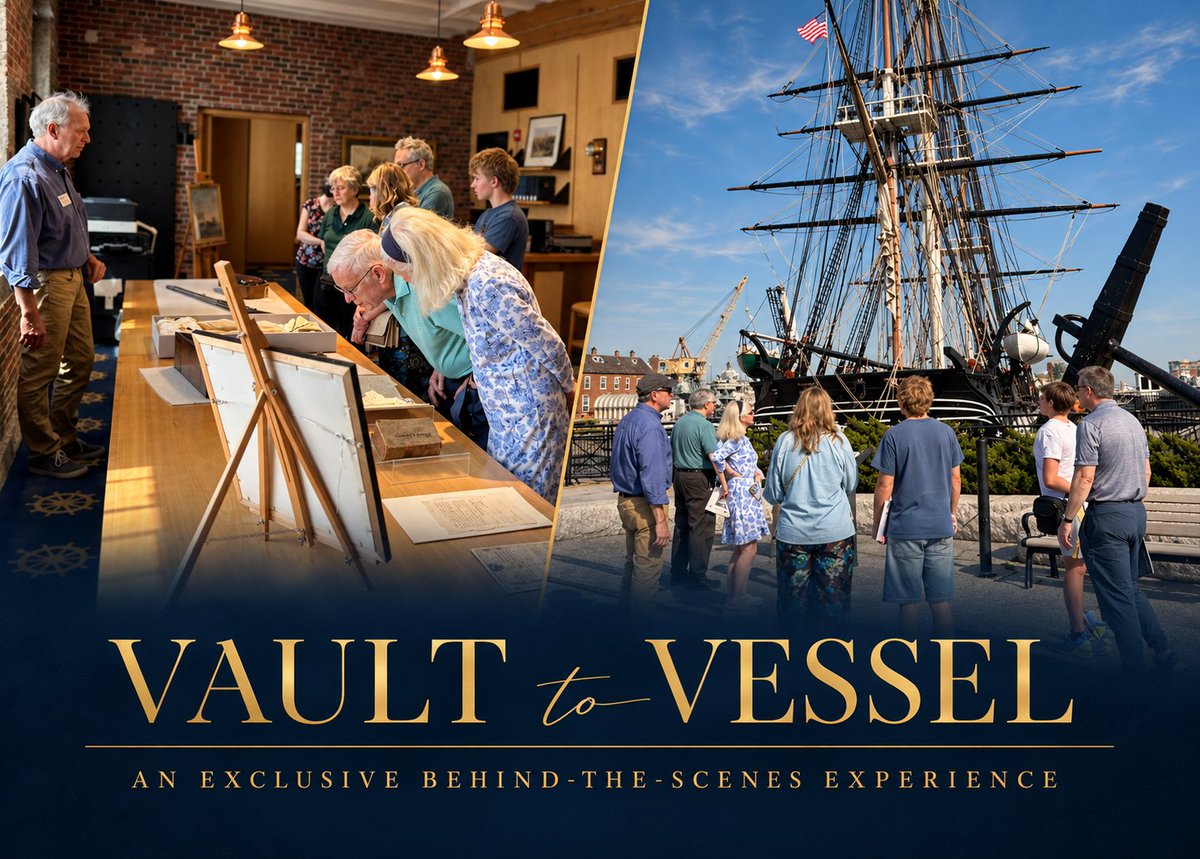 USSConstMuseum's tweet photo. Step aboard the ship—and behind the scenes at the Museum in an experience that pairs a guided exploration of USS CONSTITUTION with a rare look inside the Museum’s collection, led by our Public Historian. https://t.co/hyx7hS6RCx

#USSConstitution #OldIronsides  #BostonEvents https://t.co/fPZu3WsdcE