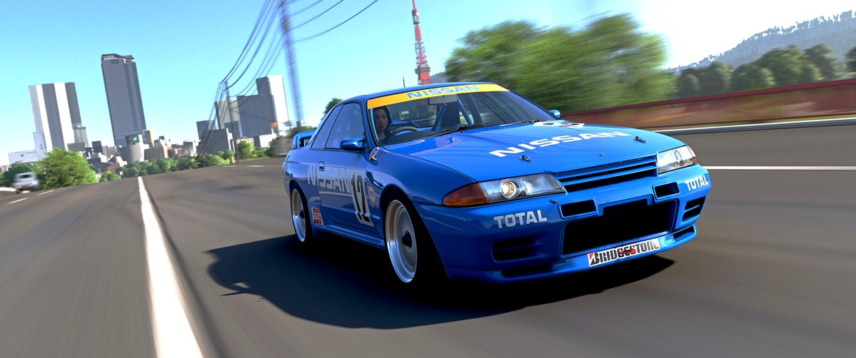 tomlechat4748's tweet photo. #ForzaHorizon6 #FH6 #VirtualPhotography 1990 Nissan #12 Skyline GT-R (BNR32 Gr.A) JTC https://t.co/k7McAHbB0w