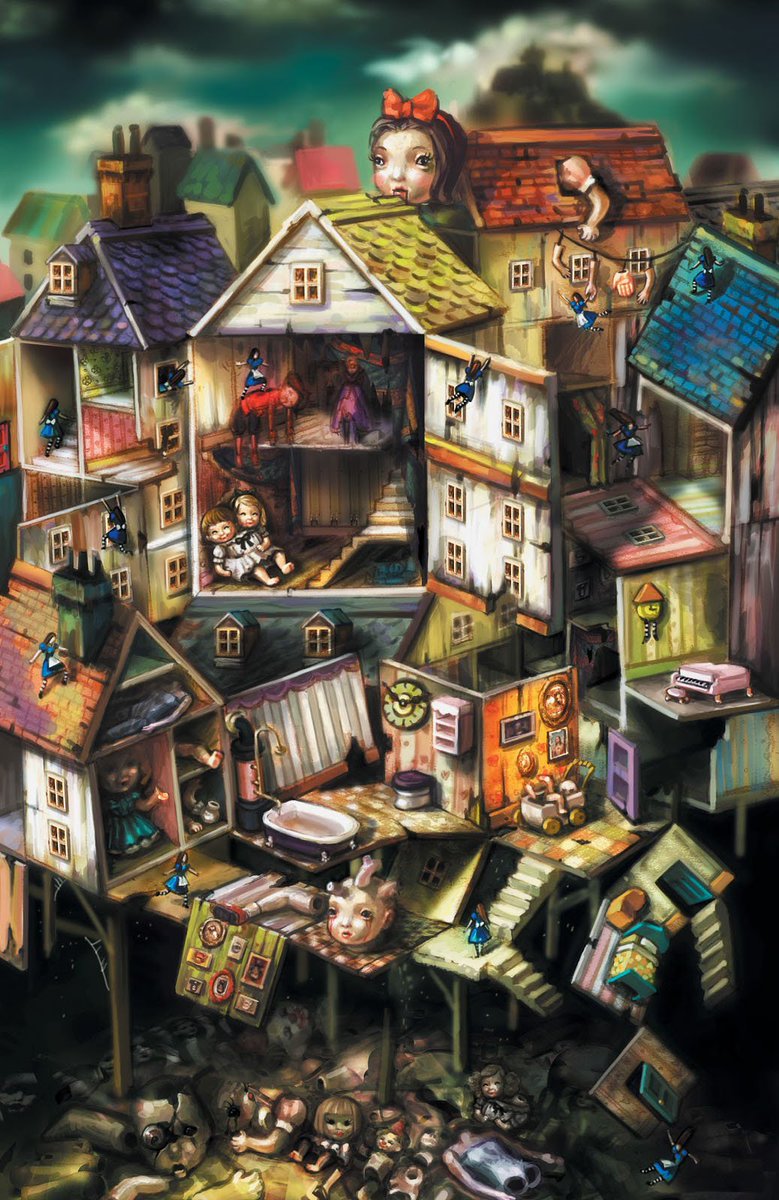 VideoArtGame's tweet photo. Concept art | Alice: Madness Returns - Dollhouse https://t.co/CRir5PgChm