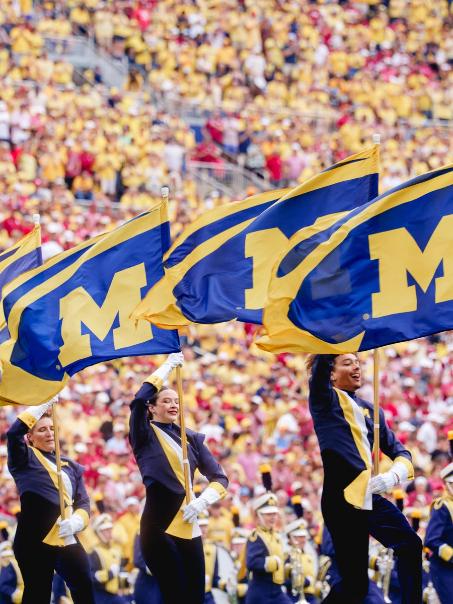 The U-M Band performs at Michigan Stadium on Saturday, Septemebr 12, 2026.