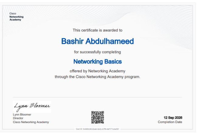 daino__'s tweet photo. π Networking Basics completed on Cisco NetAcad! ππ»
Learned IPv4/IPv6, routing, TCP/UDP, and network troubleshooting with Packet Tracer.
Alhamdulillah, one milestone achieved! ππ
@THE_CYBRARIANS @bash_voice
#Cybersecurity #CiscoNetAcad https://t.co/nmCI30WH1F