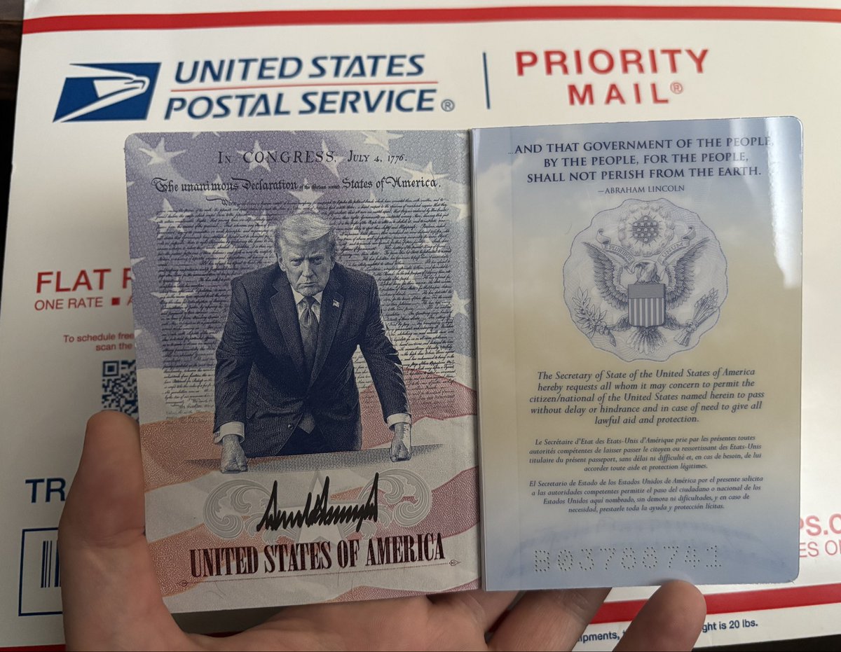 Ten35Tweeter's tweet photo. A few weeks late in posting, but here’s my Commemorative Passport!  Except for my AWFUL photograph, the rest of the booklet is American badassery. And this baby arrived only two weeks after I submitted the application w/standard service. Shockingly efficient for gov’t!  🇺🇸🦅💨🫡 https://t.co/PfddaDaGjI