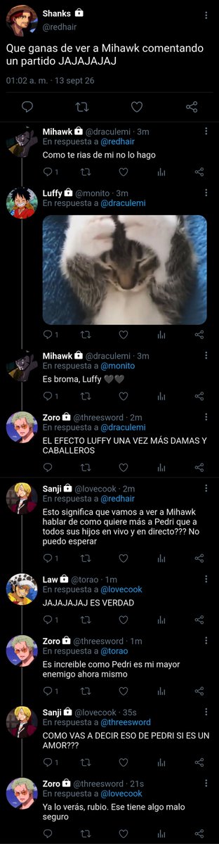 cookychus's tweet photo. 30 (mi numero!!) Recordad las ultimas palabras de Sanji porque se va a arrepentir de haberlas dicho JAJAJAJJA POR FIN ME VA A TOCAR NARRAR UNO DE ESPAÑA VAMOOOOS https://t.co/btbfqtKtnH