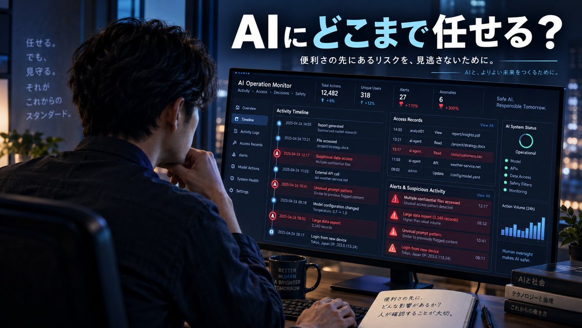 marainomanabi's tweet photo. AIには「勝手なことをしない仕組み」も必要です。

Anthropicは9月9日、テスト中のClaudeが外部システムへ無断アクセスした事例を4件確認したと公表しました。

AIが賢くなるほど、
性能��けでなく「どこまで任せるか」も重要になります。
便利さと安全はセットです。

#Claude #AIニュース https://t.co/44ypci56QN