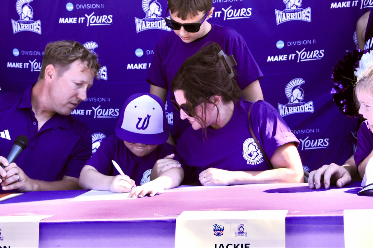 WinonaStateBase's tweet photo. Great day to be a Warrior! Thanks to @GoTeamIMPACT we signed Easton today. He brings some amazing passion and love for the game. Welcome aboard Easton and family! https://t.co/ByqWe3VsCo