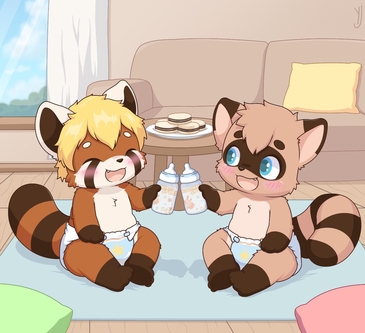 ErickYanjiro's tweet photo. Who else would love to join in on this lovely conversation? 😚
A drawing for Takerukun

#furry #furryartist #abdl #abdlart #abdlboy #diaper #diaperboy #DiaperArt #diaperfur #diaperlovers #babyfur #kidfur #furryfandom #furryarwork #furrycommission https://t.co/8fDhheYqSU
