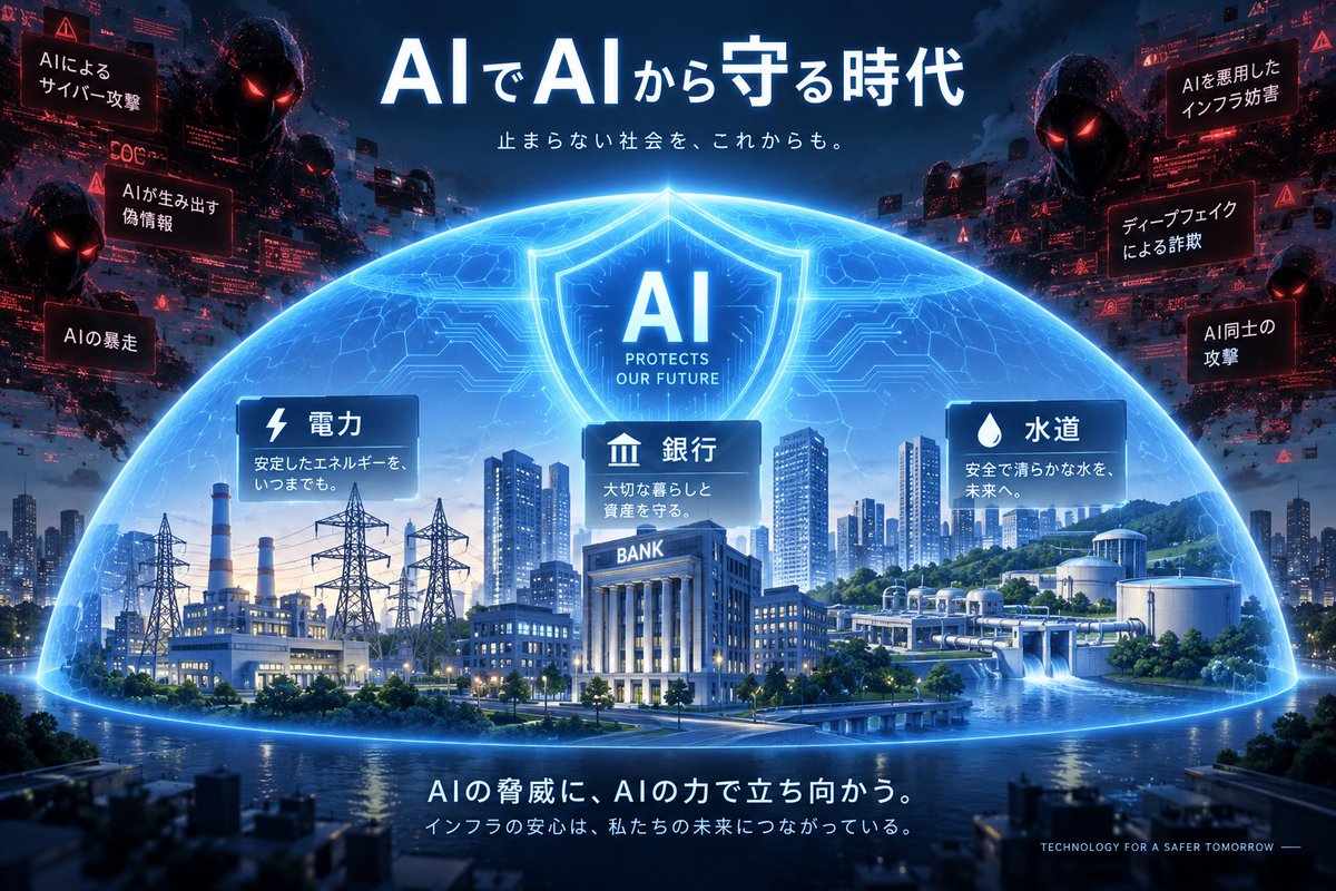 marainomanabi's tweet photo. 「AIがサイバー攻撃に使われる」

怖い話だけではありません。

OpenAIは9月3日、電力・水道・銀行などを守る側へAIを提供するため��10億ドル規模の支援を発表しました。

AIが強くなるなら、
攻撃側だけでなく防御側もAIを使う。
そんな時代に入っています。

#AI防衛 #AIニュース https://t.co/iljwne7zs2