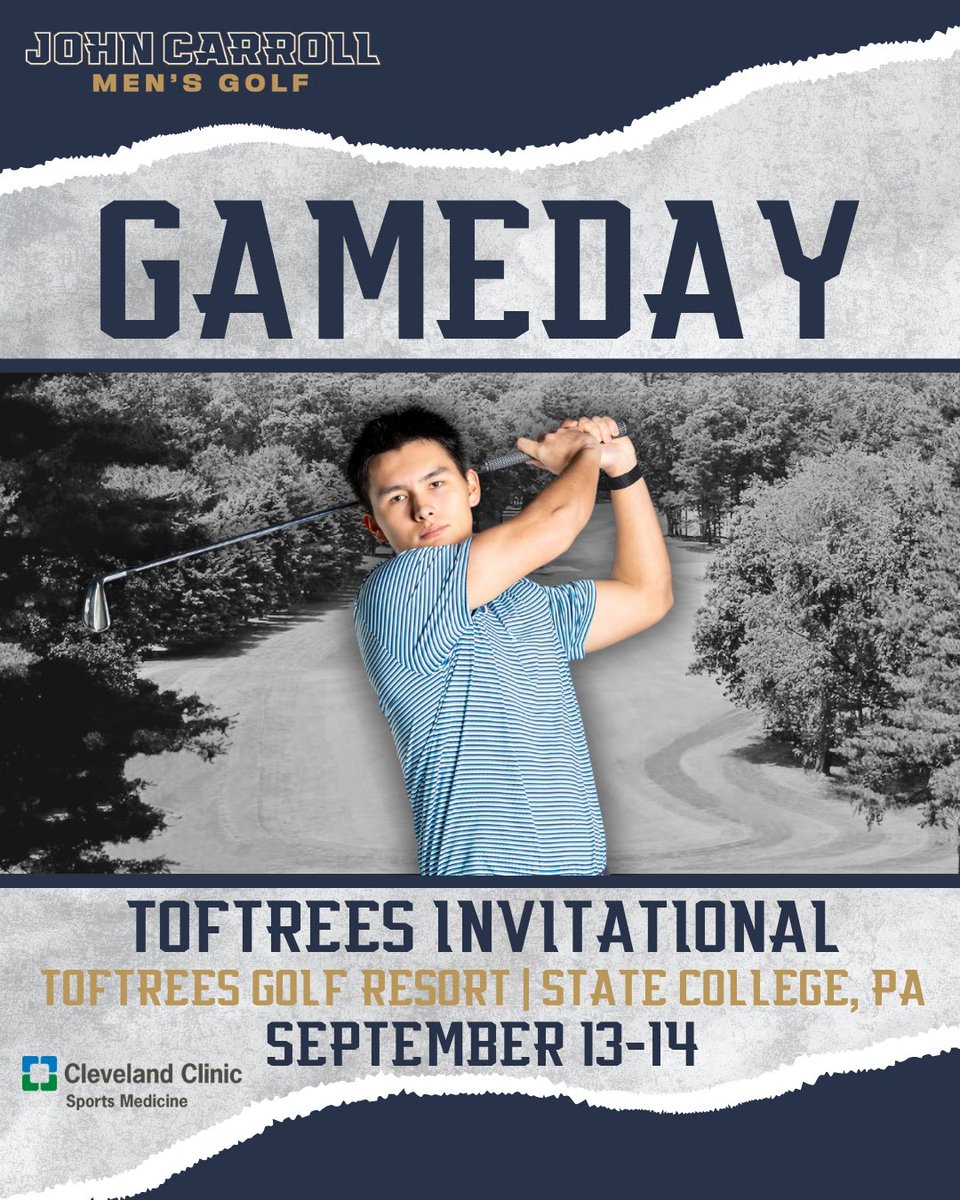 jcusports's tweet photo. Busy weekend for @JCUMGolf starts this morning!

JCU A Team is in State College, Pennsylvania while the B Team is nearby at Little Mountain the next two days.

Live results for the Toftrees Invitational:
https://t.co/Pi98BzFqEi https://t.co/dO5Tz3ug20