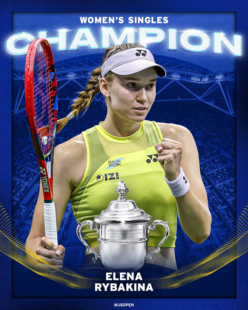 RehanNazirDar's tweet photo. World No. 1 and US Open Champion 🏆 in the same week. Thats how you do it. 
Congratulations Elena Rybakina 🎉 https://t.co/m4gaK2yqE4