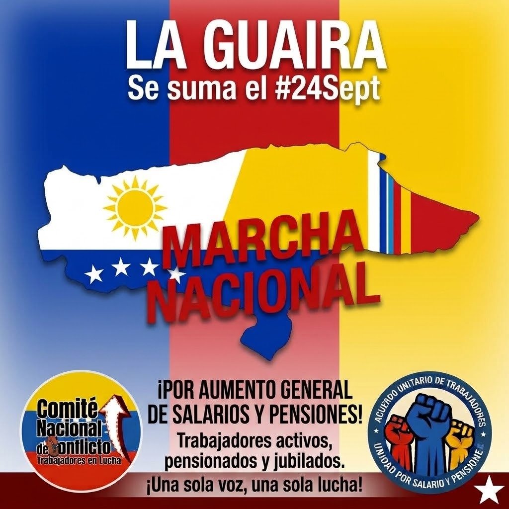 AsambleaCNCTL's tweet photo. LA GUAIRA #PaLaCalle  
#24S24Estados #MarchaNacional https://t.co/IVGAsMPjTd