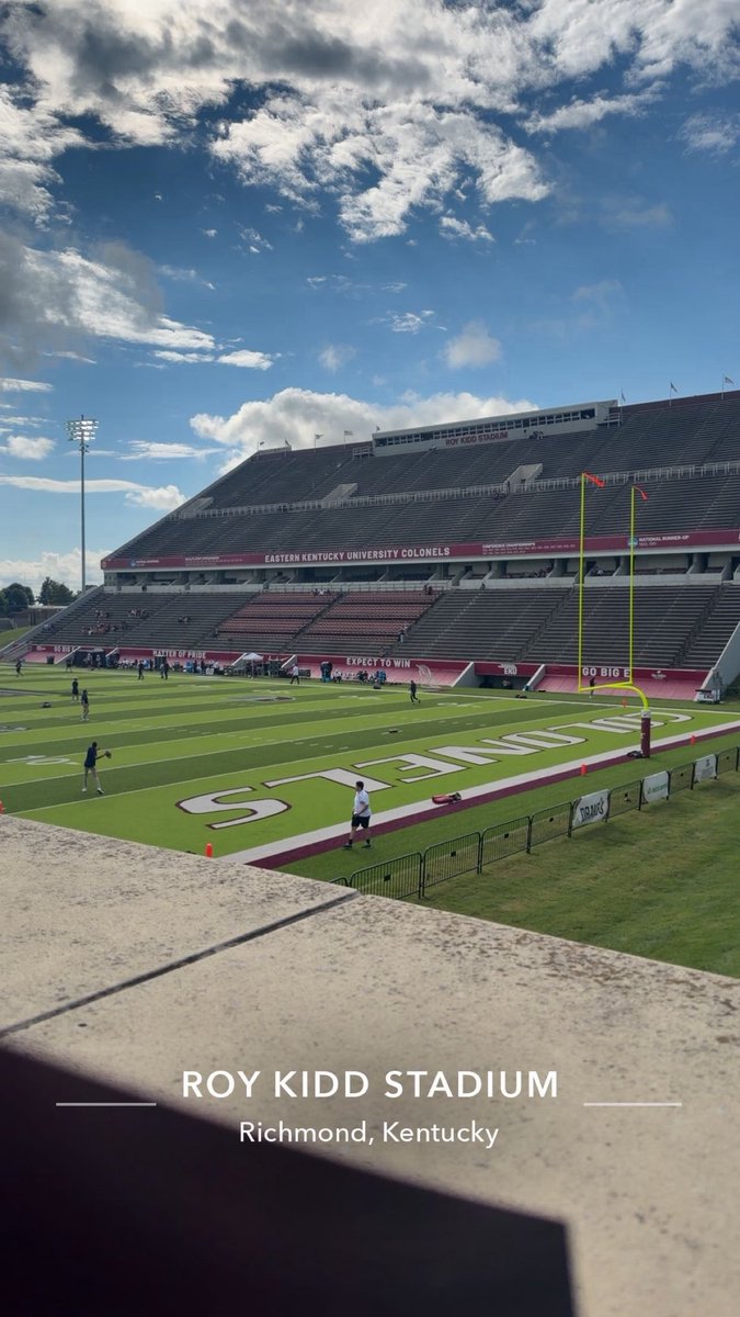 BraylonF3's tweet photo. Had an amazing time @EKUFootball Was able to meet and talk with the coaches! @Cox83Caleb @PHS_FB_KY @mosesk225 @PrepRedzoneKY @RhinoJack9956 https://t.co/hRTXuUG5yo