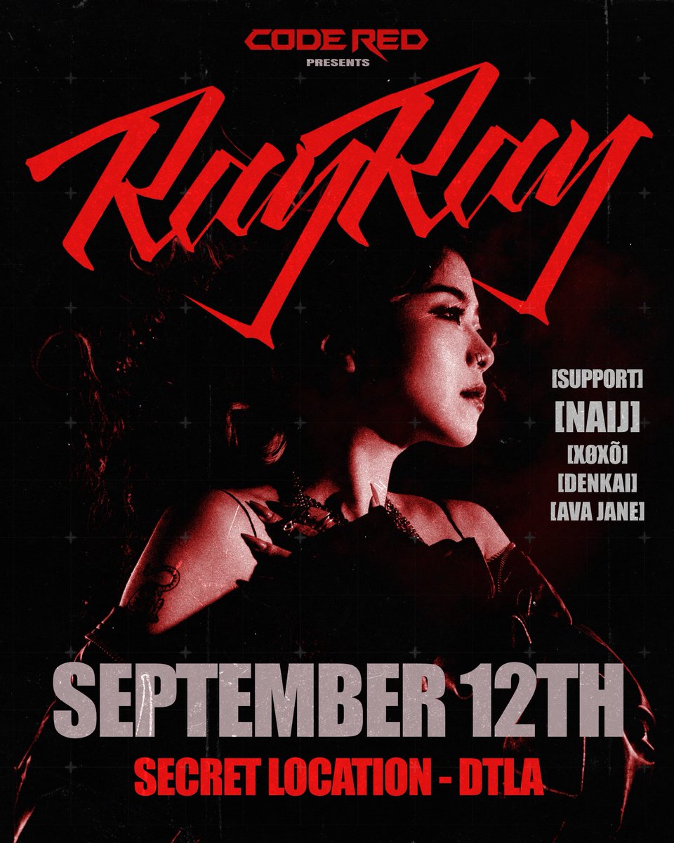 DJRayRay_Taiwan's tweet photo. LA, HOW HARD ARE WE GOING TONIGHT? 

see you at CODE RED at 3AM 
no warm-up. 
straight to the wildness.

TICKETS:
https://t.co/8Hm6XD52by

#hardtechno #techno #hardstyle #hardcore #rave https://t.co/NqqV1w0bW7