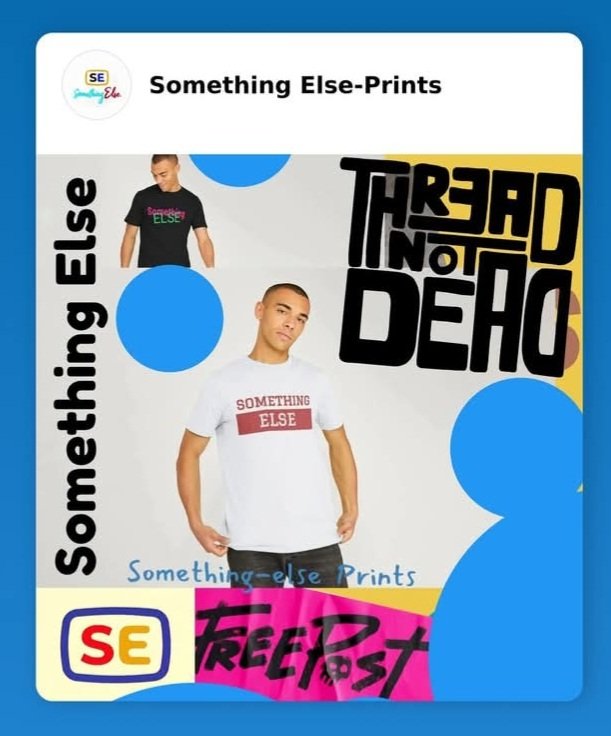 SomethingPrints's tweet photo. #SOMETHINGELSE 
#SOMETHING 
#teeprint 
#teemill https://t.co/95kMQdAQrN