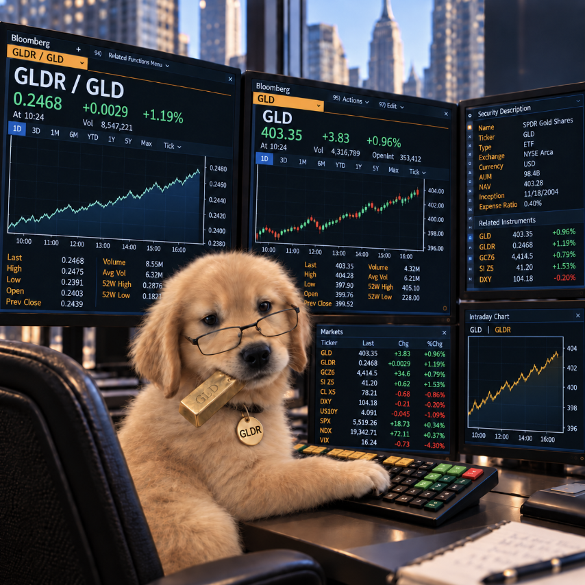 gldrcoin's tweet photo. @Natan_benish @Lighter_xyz Now point those rails at gold.

 $GLDR / $GLD is the obvious next market. 🐕🟨 https://t.co/cCcemDrXi1