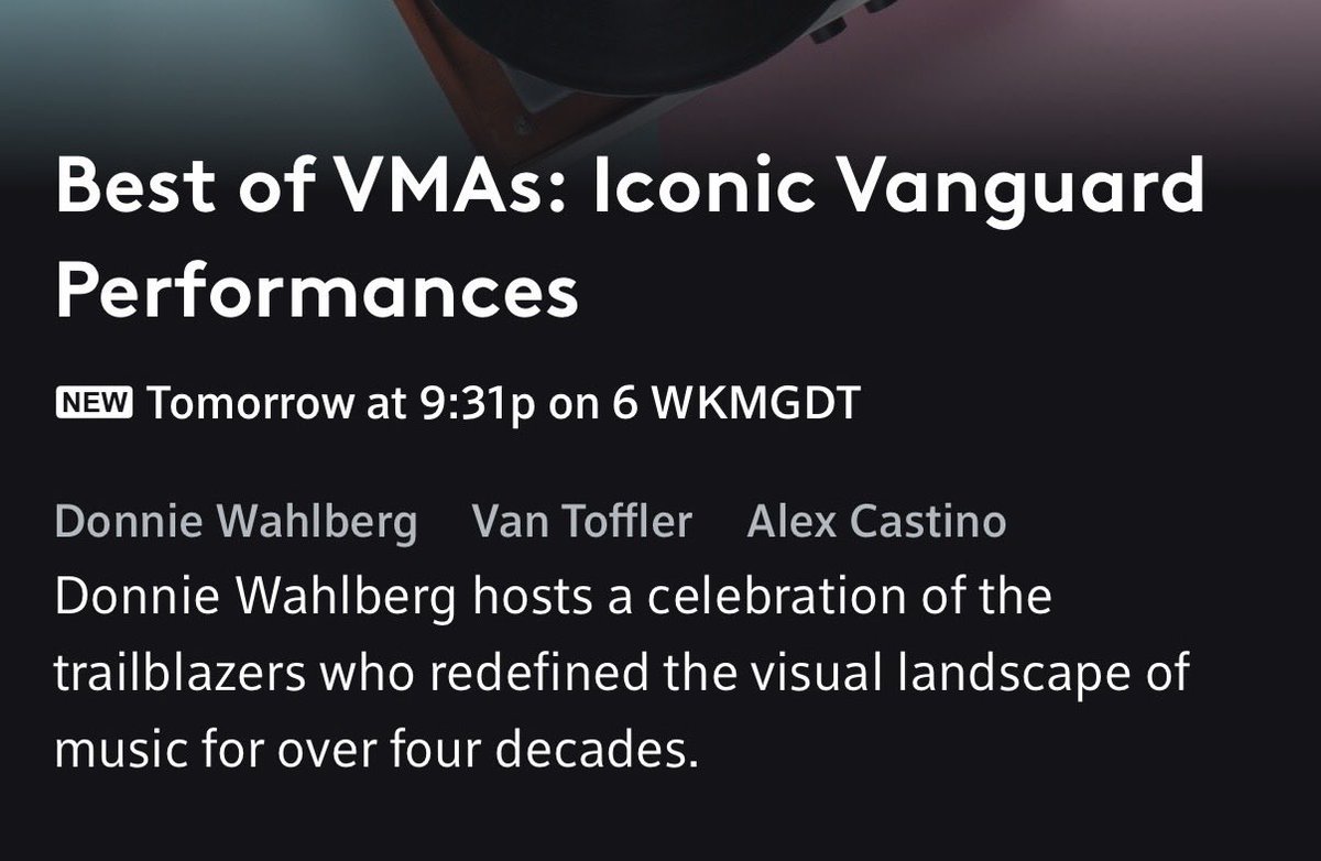 GHchick84's tweet photo. VMA specials on CBS. They better not forget our faves. 🤩 https://t.co/jKsfShVMFE