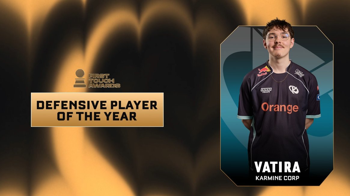 RLEsports's tweet photo. DEFENSIVE PLAYER OF THE YEAR: @Vatira5 🔵

@FirstTouchRL https://t.co/SnkH4xBe8H