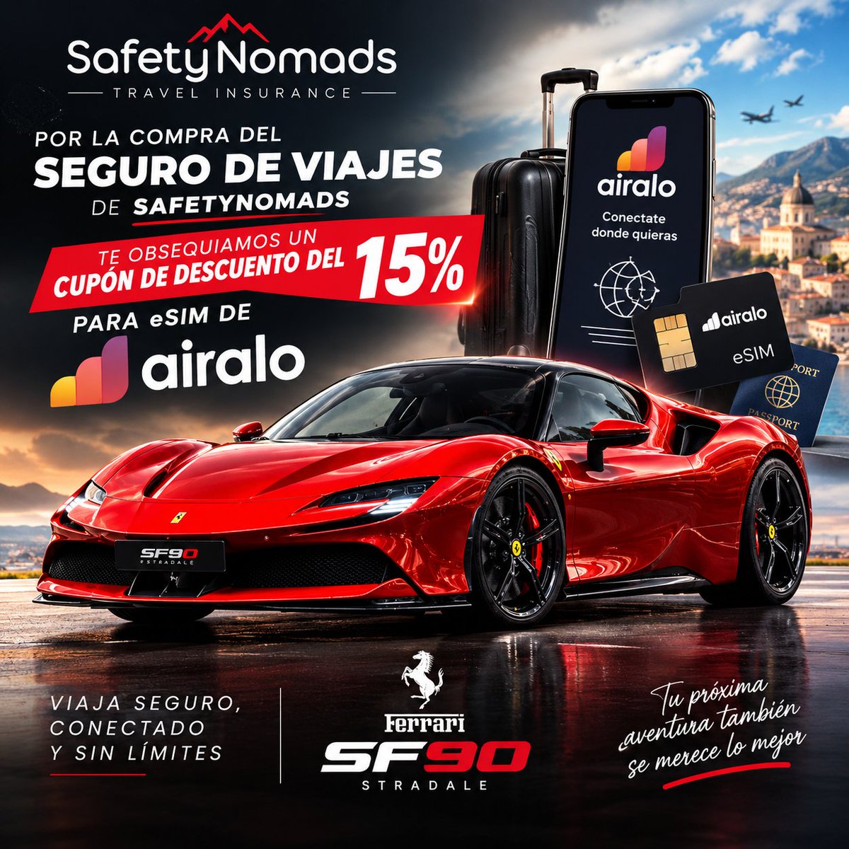 rpachano's tweet photo. 🌍 Un pequeño regalo para tu próximo viaje: 15% de descuento en tu eSIM de Airalo (nueva o recarga) con el código SAFETYNOMADS15.
¡Que lo disfrutes! ✈️ https://t.co/Yj10POLi1U