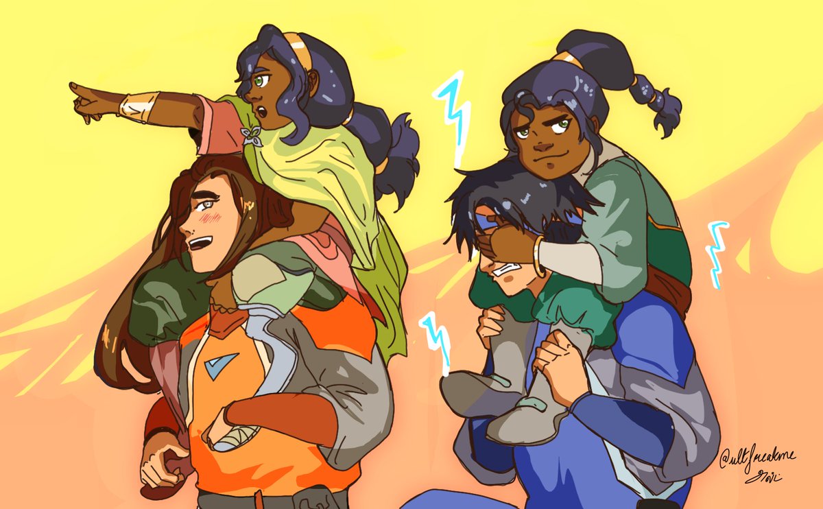 KaliThatGod's tweet photo. No AI, just homegrown found family w/ pavi, nisha, jae and headband bi guy.
#avatarsevenhavens https://t.co/wPUR1l72R6