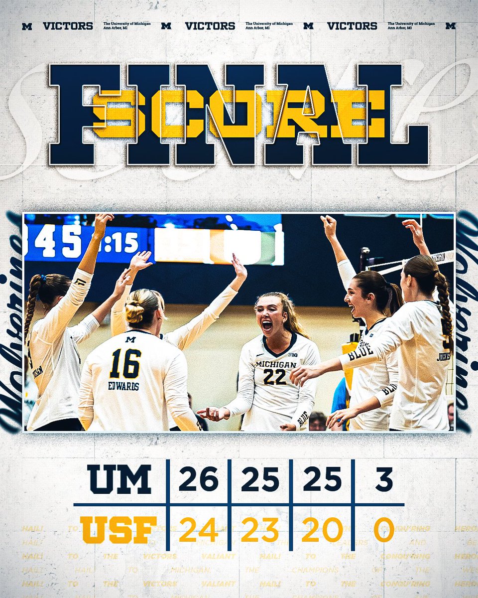 umichvball tweet picture